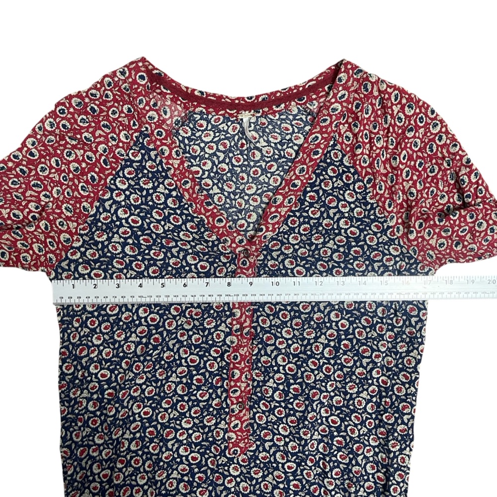 Free People Leia Floral Jumpsuit - Red and Blue XS - Picture 4 of 14